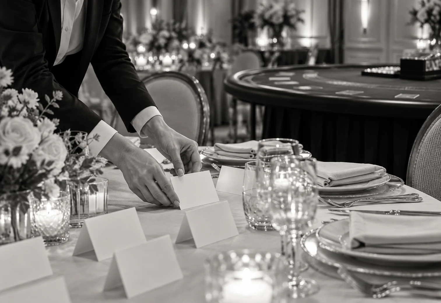 An atmospheric setting for a thoughtfully organised adult event