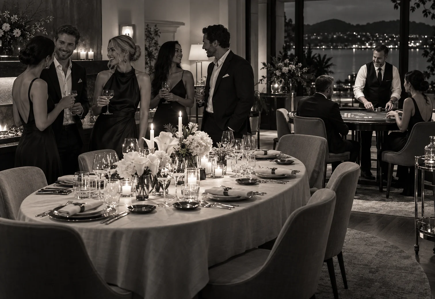 An atmospheric setting for a thoughtfully organised adult event