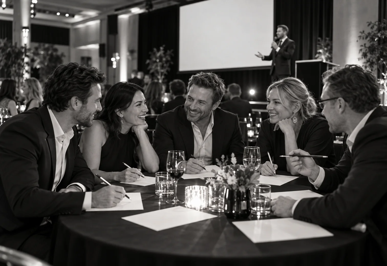 An atmospheric setting for a thoughtfully organised adult event